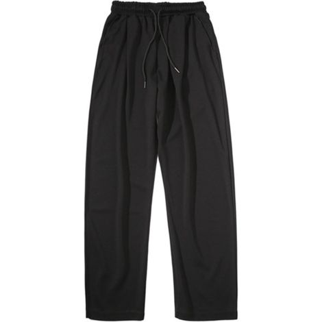 Pantalon de survêtement taille haute homme, pantalon ample confortable et respirant, cadeau Noël anniversaire Nouvel An, noir taille M CMK (1/3)