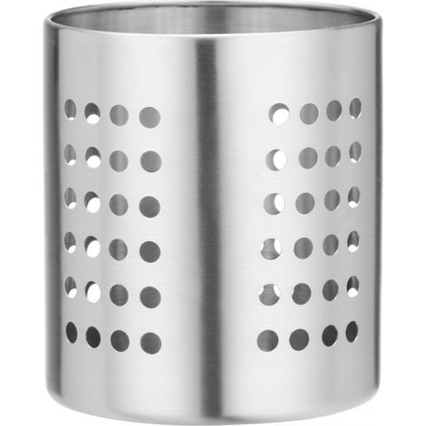 Contenitore forato per posate, ACCIAIO, diametro 110 x 130 mm