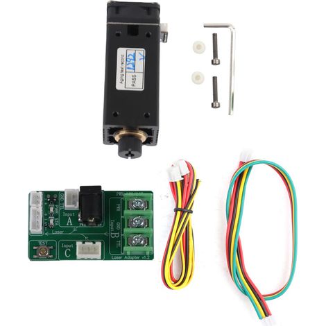 Blue-violet 3500mW 405nm module, PWM control head for wood engraving, adjustable module for NEJE MASTER engraving machine (1/5)