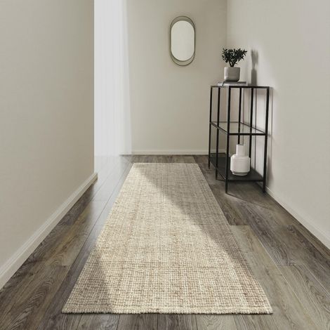 Villeroy & Boch Tappeto di iuta Rosalie naturale per soggiorno, 100% juta, tessuto a mano ed ecologico, in iuta per soggiorno, camera da letto, sala da pranzo, bianco naturale, 80 x 200 cm (1/5)