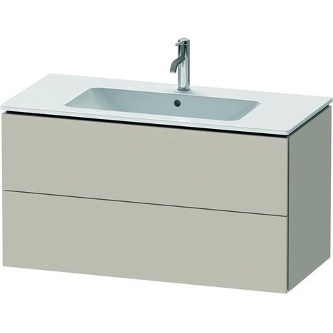 Duravit L-Cube Waschtischunterbau wandhängend, 2 Schubkästen, (1/5)