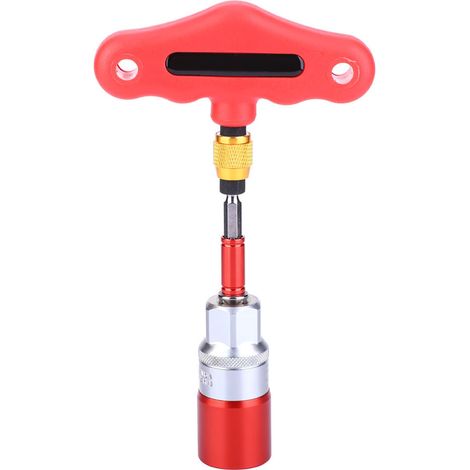 Jeu de 4 douilles universelles 9-21 mm avec adaptateur pour perceuse électrique et embouts doubles (rouge) (1/5)