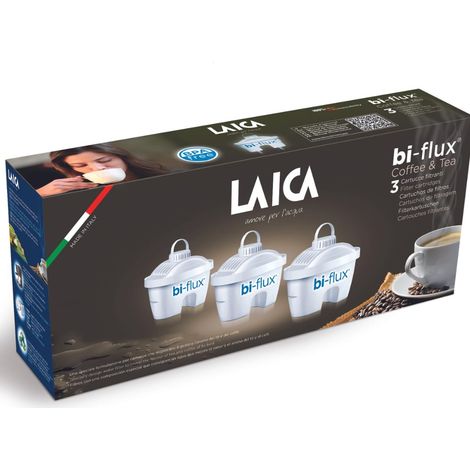 Filtro per acqua Laica per caffè e tè, 3 pezzi, da inserire nelle caraffe filtranti. (1/4)