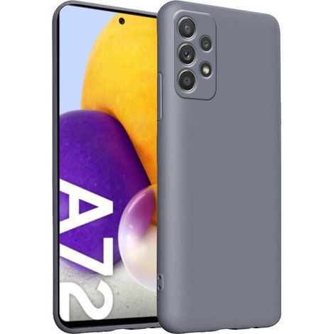 Custodia per Samsung Galaxy A72 / A72 5G, Silicone Lite, Grigio Lavanda (1/4)