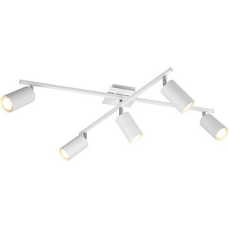 [NEUWERTIG] B-Ware Trio Lighting Deckenspot Deckenlampe Lampe Leuchte Marley Matt Weiß 5 Flammig