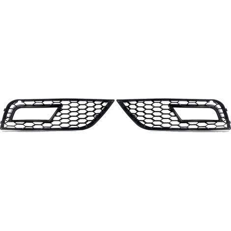 Grilles de phares antibrouillard, compatibles avec A4 B8.5 2013-2016, style nid d'abeille, plastique ABS durable, Noir (1/2)