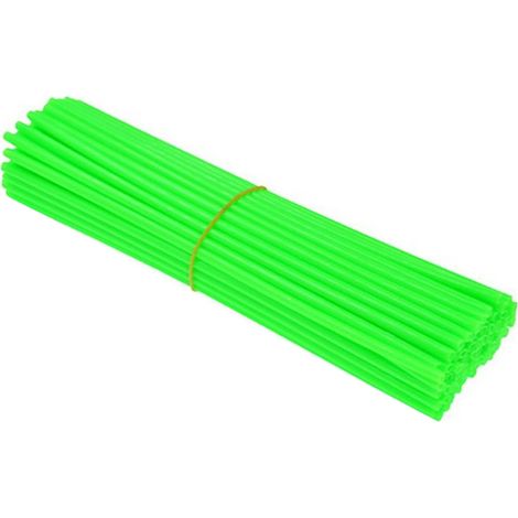 Lot de 72 cache-rayons vélo déco universels pour jantes vélo de montagne et moto cross vert plastique 24x0.6x0.4cm (1/5)