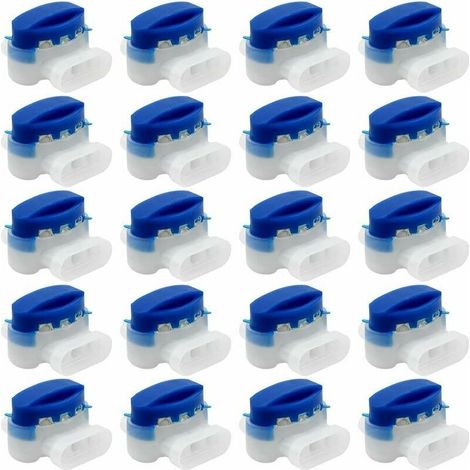20 Pièces connecteurs de câble, 314 connecteurs de câble remplis de gel résines terminaux, connecteur Étanche raccords de câbles pour jardin extérieur robot voiture Tondeuse