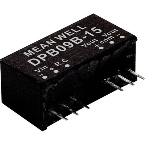 Module convertisseur CC/CC Mean Well DPB09C-12 Nbr. de sorties: 2 x 375 mA 9 W 1 pc(s) Q123032 (1/2)