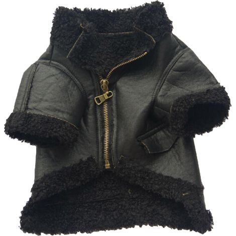 Hundelederjacke – Warm und stylisch für Winter, Outdoor-Aktivitäten und Partys (1/5)