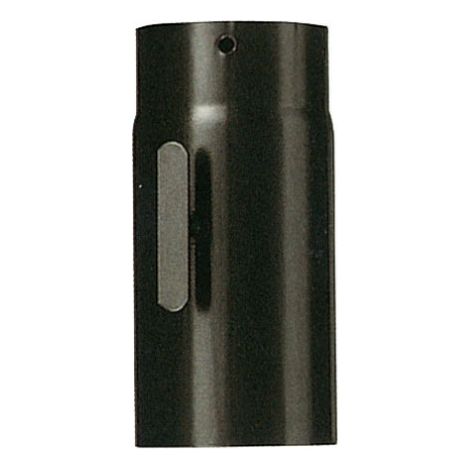 tubo tronchetto acciaio porcellanato nero   130 mm 13 cm con serranda (1/3)