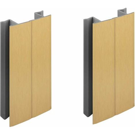 2 raccordi angolari multi-angolo da 120 mm color oro per cucina, connettori per gambe di mobili, finitura in plastica PVC (1/4)