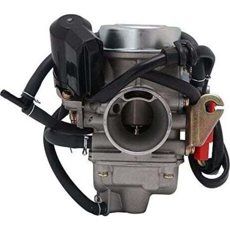 PD24J Vergaser für GY6 125-cm³- und 150-cm³-Viertaktmotoren – Optimale Leistung für ATVs, Roller und Motorräder – 24 mm Durchmesser – 157QMI