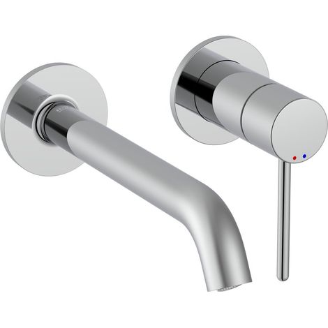 MEZCLADOR MONOMANDO EMPOTRABLE LAVABO NU CON MANETA PIN CROMO (1/2)