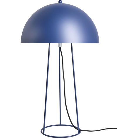 Lampada da tavolo minimalista Base in ferro con paralume Due lampadine blu Mopan