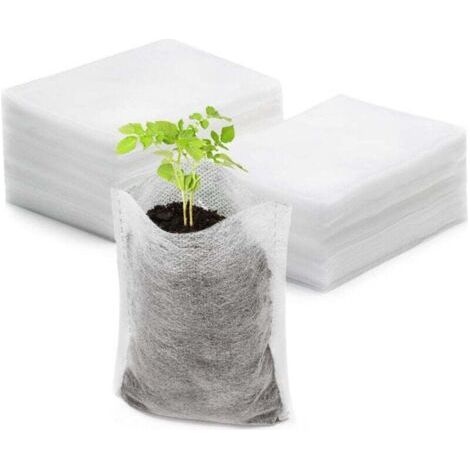 Sachets de semis en tissu non tissé, biodégradables, pour arbres, fleurs et plantes de jardin, petit format, 500 sachets par paquet. (1/4)