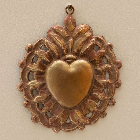 Ex-voto or patine rose 17x14cm (1/3)