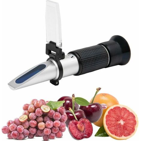 MSBD Refractometre Brix 0-40% Alcool 0-25% - ATC Portable Réfractomètre Vin, Réfractomètre Manuel pour Mesurer la Teneur en Sucre pour Vin,Bière,Fruit, Vinification (1/2)