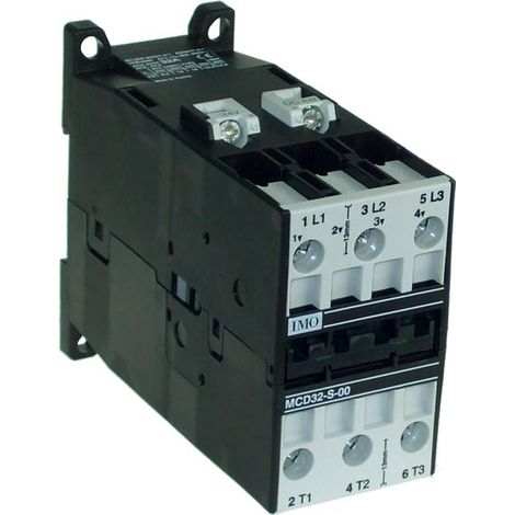 Contacteur tripolaire 15KW 32A - commande bobine 24VDC - MCD32 IMO