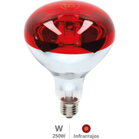 Bombilla infrarrojos Ø125mm E27 Máx. 250W