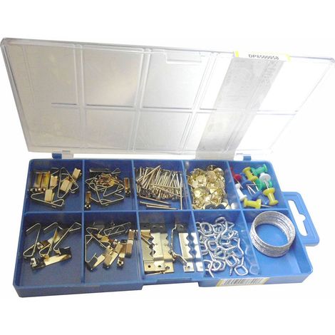 Assortimento ganci per quadri 200 pz.