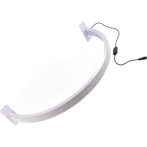 Lampe Bureau LED Demi-Lune 35W, Lumière Réglable 3000K-6000K, Blanche Strass, pour Manucure, 100-240V (1/5)