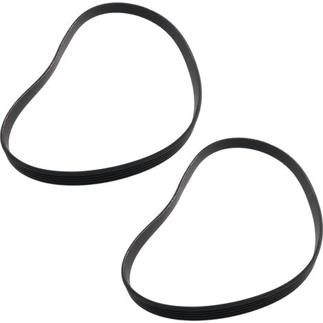 2 x 5PJ605 605 x 12mm V Ribbed Rubber Drive Belts  Replacement V-Belt Compatible with 850/1070 Brushcutters