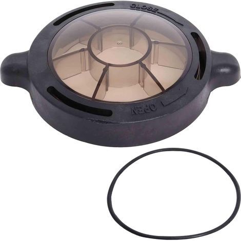 Couvercle de panier de pompe de piscine compatible avec les pompes de piscine hors sol et enterrées Poolzilla Pureline Pure Flow, avec joint torique de rechange (1/5)