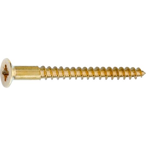 Connex Holzschrauben 4.0 x 25 mm PZ 2 Linsensenkkopf - 20 Stk. Holzschrauben (1/2)