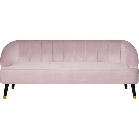 Sofa 3 Seater ALSVAG Velvet Pink