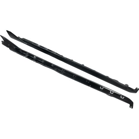 Extensiones de faldones laterales, construcción de ABS duradero, estética mejorada del vehículo, negro. (1/2)
