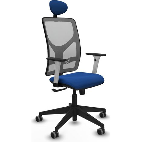 Chaise de bureau piqueras y crespo Motilla blanc simili cuir (1/2)
