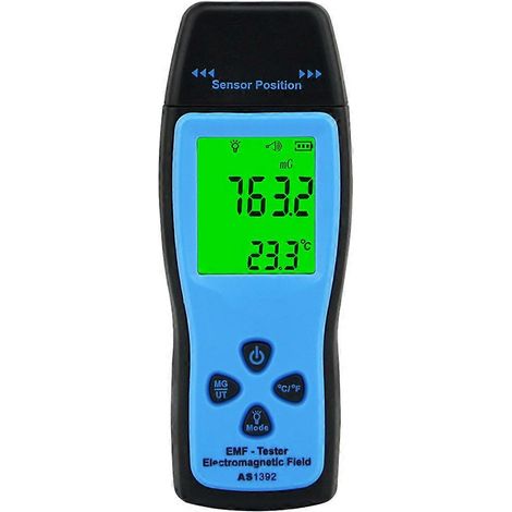 AS1392 Mesureur de CEM, dosimètre de rayonnement LCD, mini testeur de CEM, champ électromagnétique (1/5)