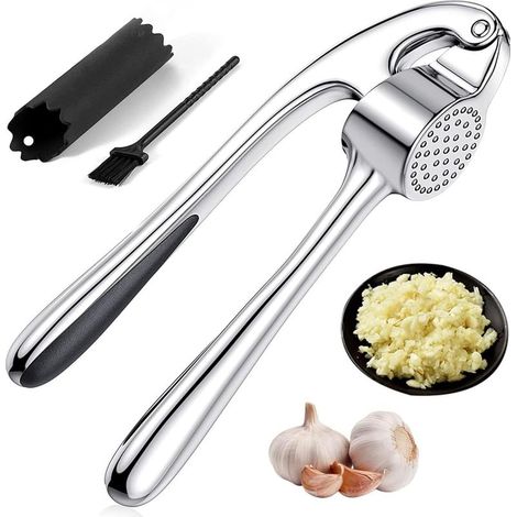 Spremiaglio in acciaio inox, schiacciaglio, tritatore per zenzero, lavabile in lavastoviglie (1/5)