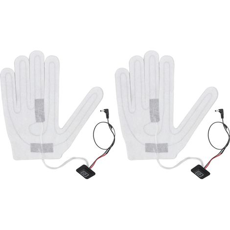 2 PCS Film Chauffante Électrique 3 Niveaux Réglable, Coussin Chauffant de Remplacement DC pour Gants Chauffants