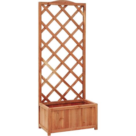 Jardinière en Bois Marron 60 x 31 x 150 cm (1/3)