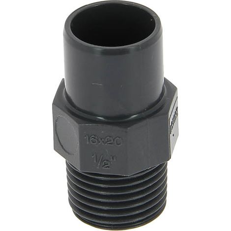 Embout PVC pression mâle-femelle Ø20-16 mâle 15-21