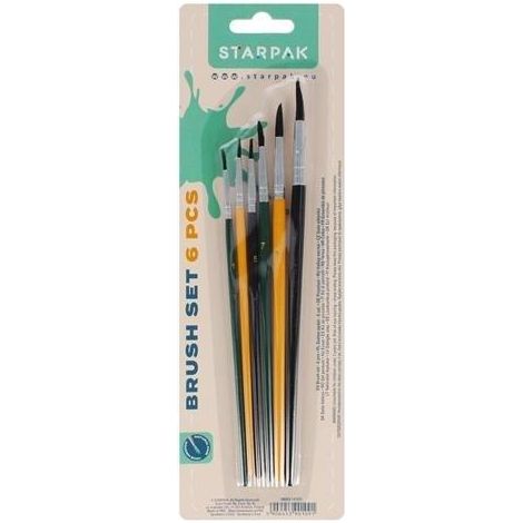Ensemble de 6 pinceaux scolaires