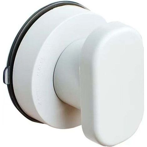Ensemble de poignées de porte en deux parties avec ventouses, convenant aux fenêtres en baie, aux portes d'armoires de salle de bain et aux poignées de tiroirs en verre, blanc.