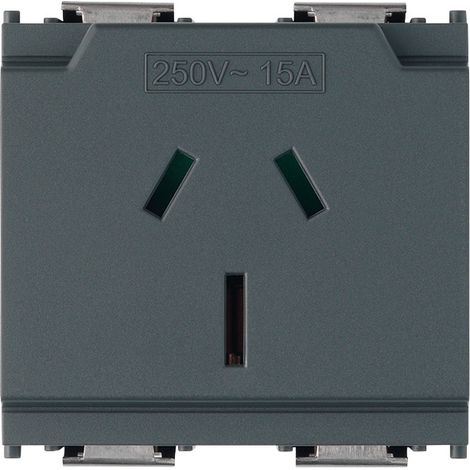 VIMAR - 16262 Presa SICURY 2P+T 15A Australia grigio