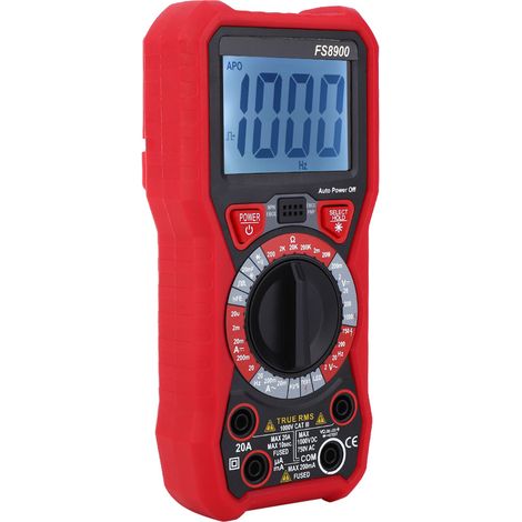 FS8900 LED Multifunktions-Digital-Handmultimeter AC/DC Spannungs- und Strommesser (1/5)