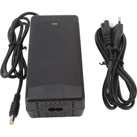 54,6 V 2 A Ladegerät für E-Bike-Akkus, 5,5 x 2,1 mm DC-Stecker, Netzteil für Elektroroller, EU-Stecker, 100–240 V Wechselstrom (1/5)