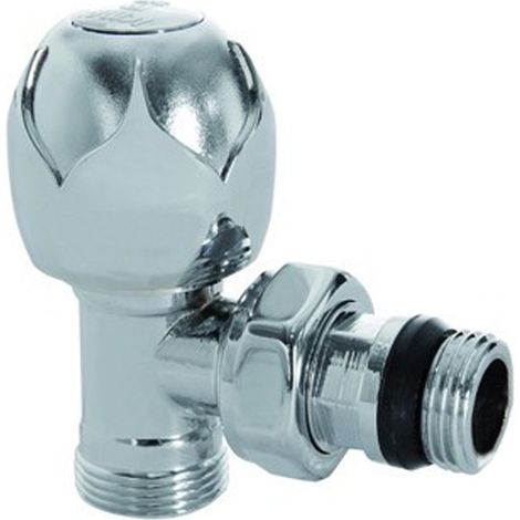Valvola termostatizzabile cromata 1/2" a squadra ICMA