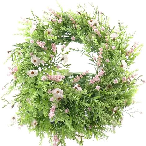 DEKO® FLORALE Blütenkranz Rosa Ø 32 cm - Kunstblumen (1/4)