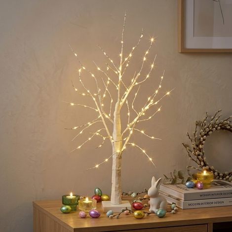 108 LED Springtime Easter Birch Tree (1/2)