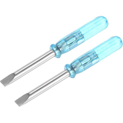 Mini Fendue Tournevis, 3.0mm Plat Tête 45mm Longueur pour Petit Appareils électroménagers Réparation, 2 Pcs (1/4)