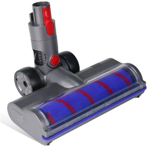 Brosse à rouleau souple pour aspirateur Dyson V7 V8 V10 V11 V15 – 4 lumières LED – Largeur 26 cm – Nettoyage sols durs et parquets (1/5)