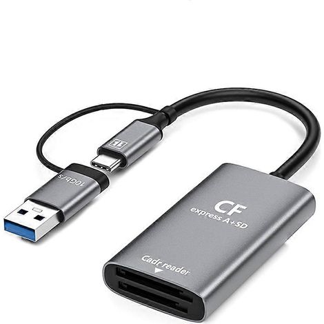 Lecteur de cartes CFexpress Type-A, transfert de données haute vitesse, interface USB Type-C, compatible avec les appareils photo, MacBook Pro Air 2023 BB. (1/5)