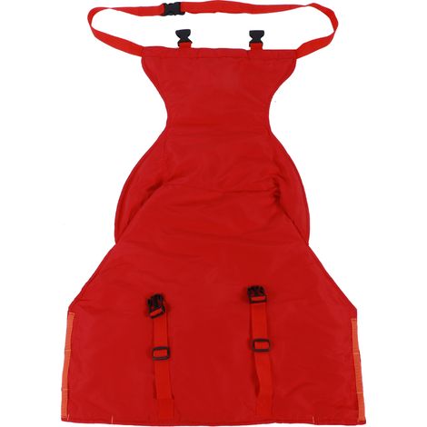 Chaise haute de voyage portable avec harnais de sécurité, siège facile à utiliser pour les bébés et les jeunes enfants (rouge) (1/5)
