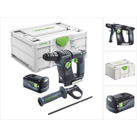 Festool – Marteau perforateur sans fil 18V 1,8 J SDS Plus – Moteur Brushless – 1 batterie 5,0 Ah – Perçage béton jusqu'à 18 mm - 18-Basic (1/5)